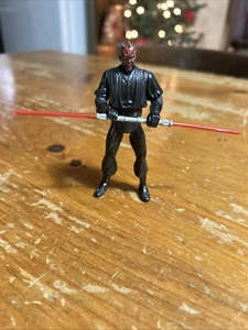 "Figura suelta Star Wars serie negra Darth Maul escala 4"" con sable" - Imagen 1 de 5