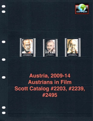 Valor Scott de $4,80 - Películas AUSTRIA 2009-14, cine Otto Preminger CV MNH NH UMM Foto 1 de 4