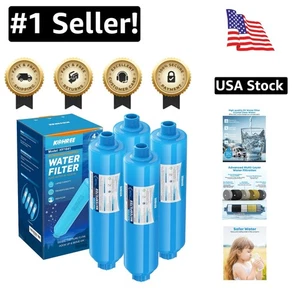 4er-Pack NSF-zertifizierter Inline-Wasserfilter - sichere & schnelle Flüssigkeitszufuhr für Wohnmobil & Marine - Bild 1 von 10