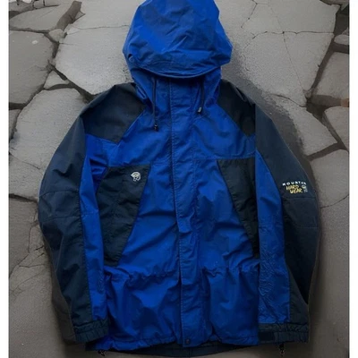 Jaqueta Parka Mountain Hardwear M Azul Anos 90 Sobretudo com Capuz Colorado - Imagem 1 de 4