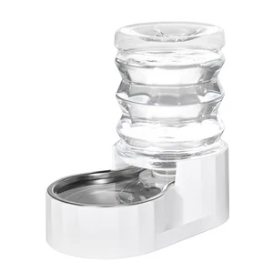 Dog Water Bowl Dispenser: 5L Automatic Stainless Steel Gravity Feeder - Large... - Picture 1 of 7