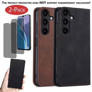 Für Samsung A14 A15 A16 Stoßfeste Leder Tasche Hülle, Sichtschutz - Bild 1 von 37