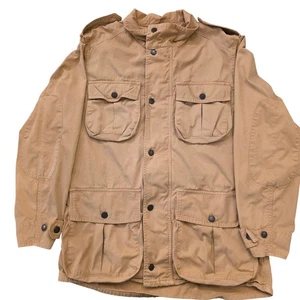 Chaqueta de Campo BARBOUR Para Hombre L Sarga Lavada Trooper Bronceada Resistente Preppy Utilidad - Imagen 1 de 13