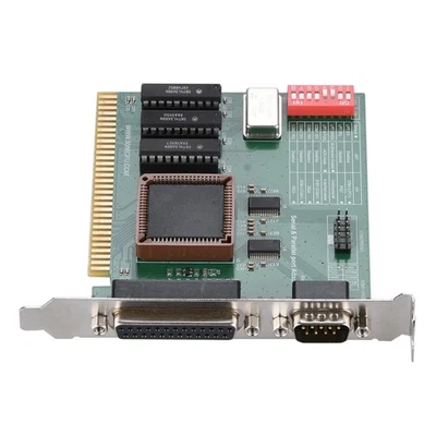 ISA RS232 Serial and Parallel Port Expansion Card ISA COM1 COM2 LPT Card Adapter - Image 1 of 4