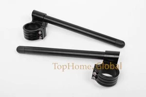 41mm Black CNC higher Raised lift Clip on Ons clipon Fork Handle Bars Handlebar - Picture 1 of 1
