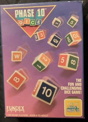 Phase 10 Dice Game 1993 Fundex Game   - Image 1 of 3