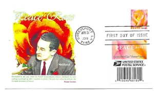 5280 Peace Rose, mit Booklet Etikett, Panda Cachets, FDC - Bild 1 von 1