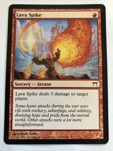 MTG Champions of Kamigawa Lava Spike 178/306 LP - Picture 1 of 2