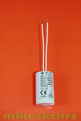 2HK1 Anlaufkondensator Motorkondensator 2uF 2µF 400V ... Ø25mm Draht ...DHL - Bild 1 von 2