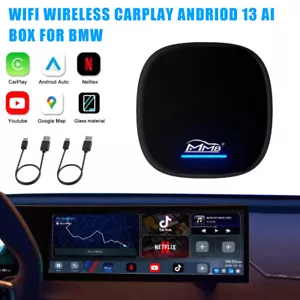 MMB AI MultiMedia Box Andriod 13 Wireless CarPlay 8G RAM + 128G ROM PER BMW NUOVO - Foto 1 di 18