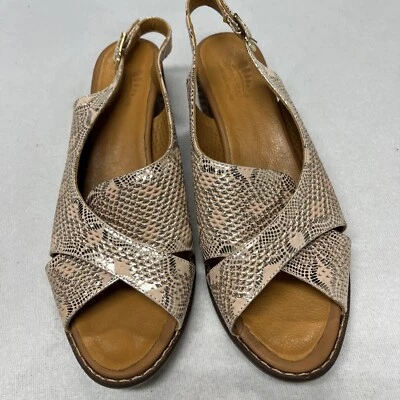 Spring Step Akala Multi Pink Sling Back Sandals Leather Size EU 38/ US 7.5 - Image 1 of 4