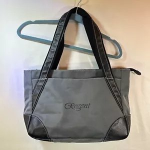 Regent Seven Seas Luxus Cruise Line grau schwarz Beuteltasche Handtasche Tasche Handtasche 10,5x15 - Bild 1 von 11