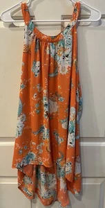 TORRID orange Paisley Blumenmuster Tank Unterhemd Top-Größe 2 (2XL) - gebraucht - Bild 1 von 4