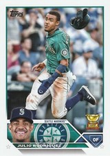 JULIO RODRIGUEZ 2023 TOPPS JUMBO BOX TOPPER CARD 330 SEATTLE MARINERS