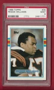 1989 TOPPS #36 REGGIE WILLIAMS PSA 9 MINT POP 2 ONLY 3 HIGHER CINCINNATI BENGALS - Picture 1 of 1
