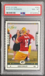 Aaron Rodgers 2005 Score #352 New York Jets Packers RC Rookie - PSA 8 - Picture 1 of 2