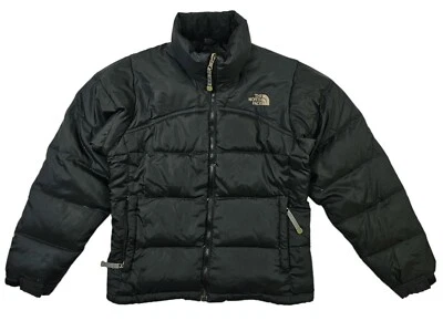 *HOT Women's THE NORTH FACE NUPTSE 700 GOOSE DOWN QUILTED PUFFER BLACK Jacket XS - Image 1 of 4