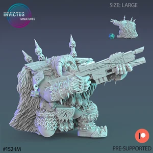 Space Orc Officer C | Invictus Miniatures | RPG Wargaming 3D Printed Miniature - Bild 1 von 1