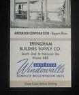 1950s Andersen Windowalls Bayport MN Effingham Builders Supply Co. Phone 485 IL