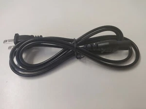 2 Prong 5 Feet Non-Polarized Figure 8 AC Power Cord Cable TV Computers Consoles - Picture 1 of 3