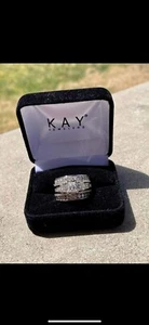 14k White Gold Engagement & Wedding Ring Combo - 2.5 Total Carat Diamond Weight. - Picture 1 of 15