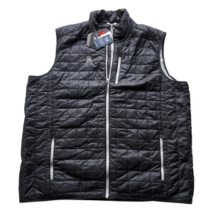 Cutter & Buck Puffer Vest Mens 4XT Black Rainier Primaloft Golf Jacket Logo - Picture 1 of 16