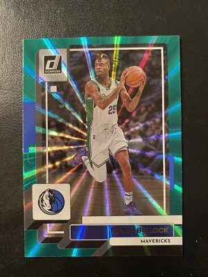 2022-23 Panini Donruss Green Holo Laser Card #183 Reggie Bullock - Mavericks - Image 1 of 2
