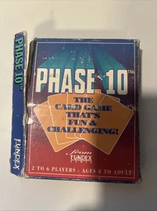 Phase 10 Card Game. Rummy Type Card Game. From Fundex Games 1992 - Picture 1 of 5