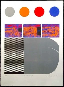 Moo-Chew Wong "Emploi De Matiere #3009" Hand Signed Art Etching MAKE AN OFFER! - Picture 1 of 2