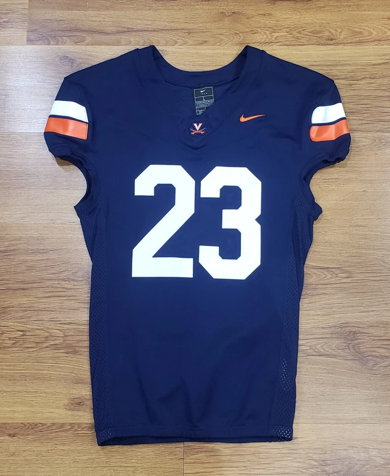 Nike Virginia Cavaliers Vapor Pro Football Game Jersey Men's L Navy DJ5740