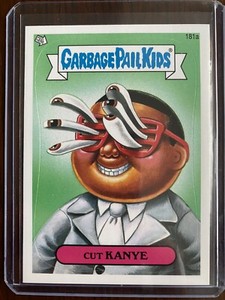 Cut Kanye West Garbage Pail Kids Card 2013 Brand New Series 3 BNS3 GPK Die-Cut