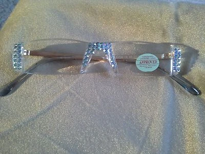 !ASSY GAFAS DE LECTURA AQUA AB PLATA 4.00 LECTORES CON FINOS CRISTALES EUROPEOS Foto 1 de 2