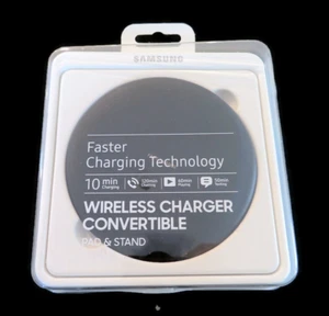 New SAMSUNG Galaxy Note Edge Wireless Charger Convertible Pad & Stand Black - Picture 1 of 4