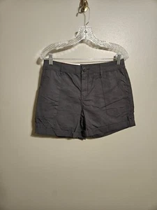 Social Standard Sanctuary Shorts Damen mittelhoher Bund Reißverschluss Utility Bündchen dunkelgrau S - Bild 1 von 7