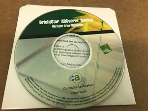 BRIGHTSTOR ARCSERVE BACKUP VERSION 9 FOR WINDOWS UPGRADE WITH KEY - Picture 1 of 1