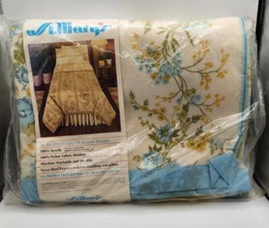 NOS Vintage St. Mary's Blanket Rose Coordinate Style 32517 Twin or Double - Picture 1 of 6