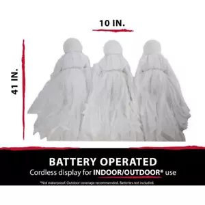 Halloween Lawn Ghosts 41 In Light Up Spooky Prop Indoor Outdoor Yard Decoration - Picture 1 of 5