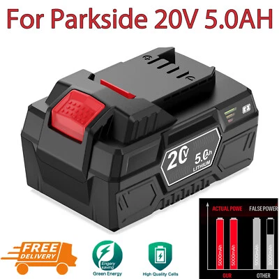 DREAMDASH BATERÍA LI-ION PARKSIDE PAP 20 A1 20 Voltios 5.0 Ah para PARKSIDE X20V Team Tools
