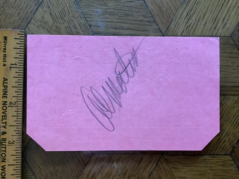 Al Martino Singer Autograph, Ben Maksiks Town&Country Club Flatbush Brooklyn NY Cover
