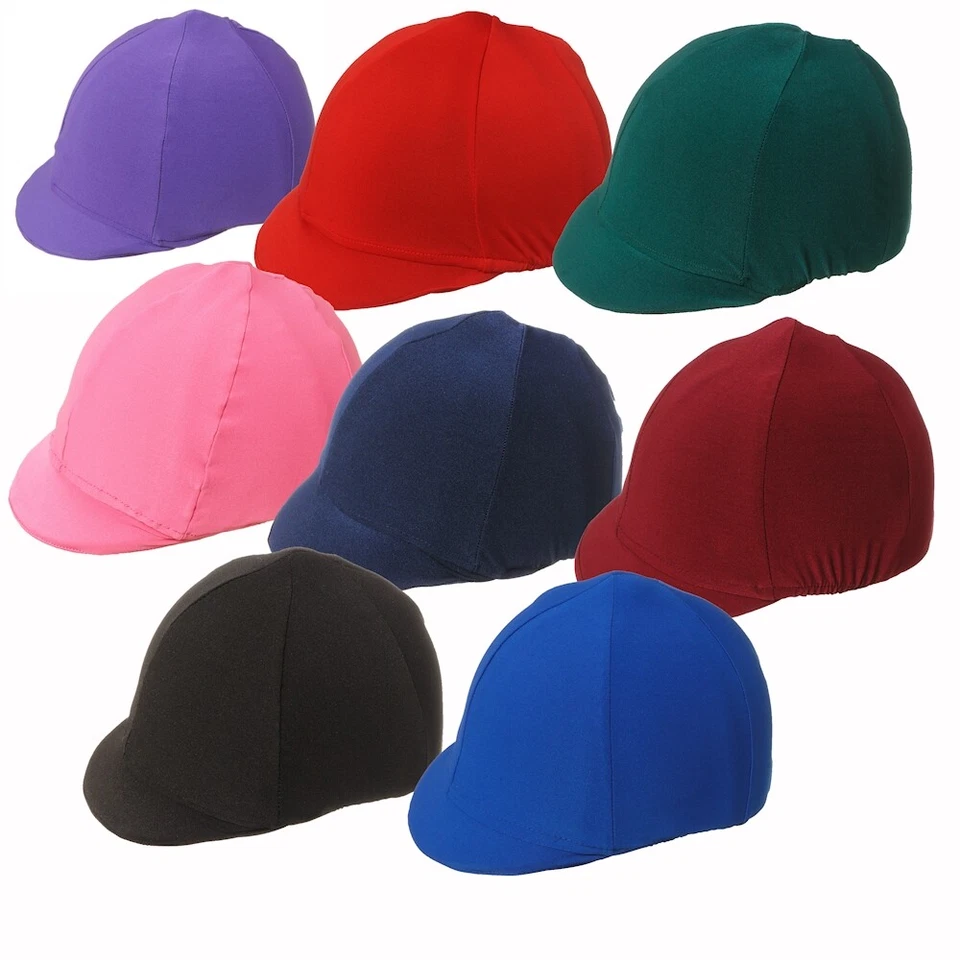 Fundas para casco de montar de spandex - Bordes elásticos - 8 opciones de color Foto 1 de 1