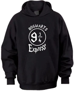 HOGWARTS 9 AND 3 QUARTER EXPRESS HARRY POTTER XMAS GIFT BIRTHDAY KIDS HOODIE - Picture 1 of 1