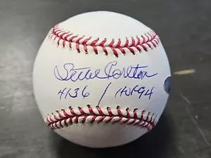 Steve Carlton SIGNIERT OML MLB Baseball Tristar Echtheitszertifikat beschriftet 4136/HOF 94 - Bild 1 von 6