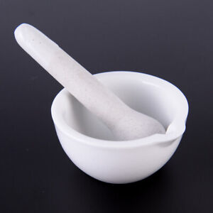 6 ml porcelain pestle and mortar mixing bowls polished game - white _cu