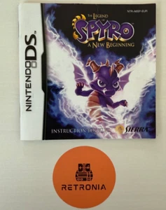 Spyro A New Beginning Nintendo DS Instruction Manual PAL Version - Picture 1 of 3