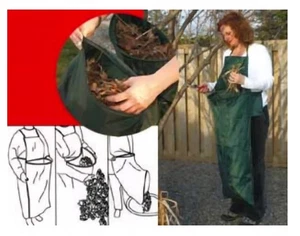 2er Pack Trim-N-Snip Gartenschürze grün reißfest Polyester - Bild 1 von 3