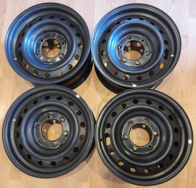 JUEGO DE (4) LLANTAS 16" TOYOTA TACOMA FÁBRICA OEM ACERO NEGRO 16x7 2005-2023 Foto 1 de 4