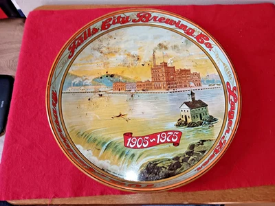 Falls City Brewing, Louisville KY, Tin Tray, 70th Anniversary 1905-1975, 12" - Image 1 of 3