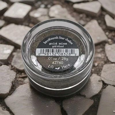 BARE ESCENTUALS~SOMBRA FORRO DE MINA DE OURO~.01 oz..28 g marrom com infusão de ouro *NOVO* - Imagem 1 de 4