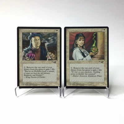 (2) Magic The Gathering Royal Herbalist: Woman & Man MTG Vintage Alliances LP - Image 1 of 2