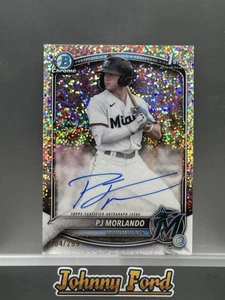 2025 Bowman #CPA-PM PJ Morlando Speckle Refractor Auto Autograph 4/299 - Picture 1 of 2